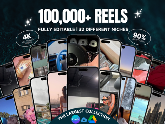 Reel Master Library: 100,000+ Editable Reels (Video Clips & eBooks)